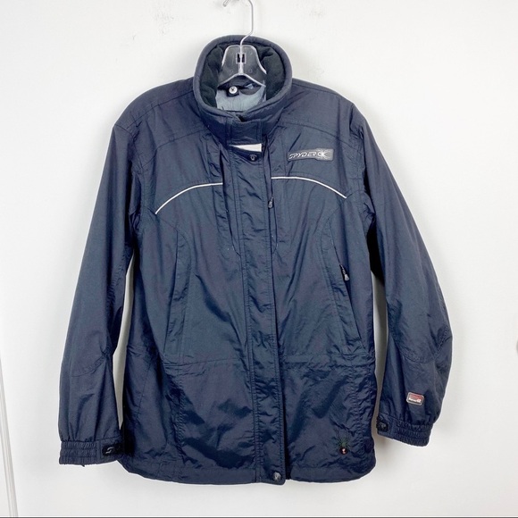 Spyder X5Cap G11 Black Ski Snowboard Shell jacket size M/L - Picture 4 of 16